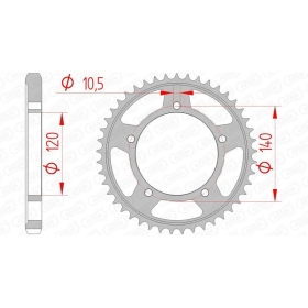 AFAM Steel Standard Rear Sprocket 530 40-46 teeth
