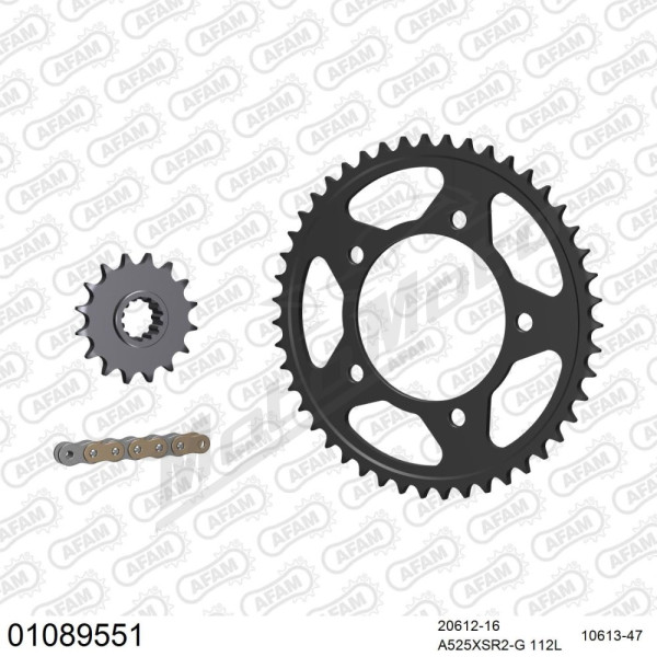 AFAM Chain Kit 525 16/47 112 links Honda XL 1000cc 99-12