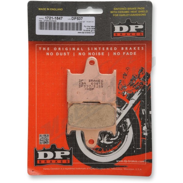 DP BRAKES Sintered Metal Brake Pads Harley Davidson XL 883-1200cc 14-22