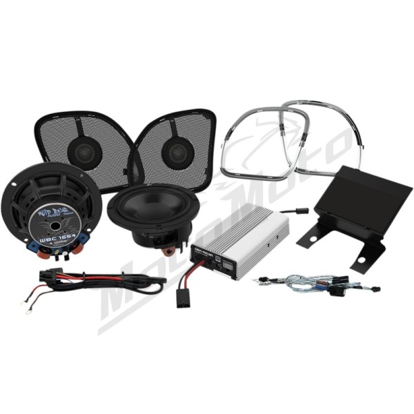 WILD BOAR AUDIO 400  Amp/Speaker Kit Harley Davidson FLTRK / FLTRU / FLTRUSE2 1690-1923cc 15-24