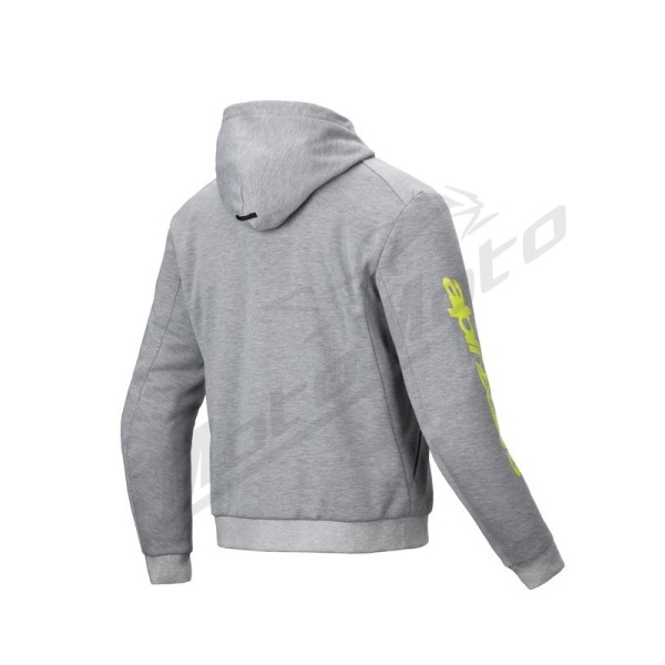 Alpinestars Hoodie Chrome v2 Gray/Yellow