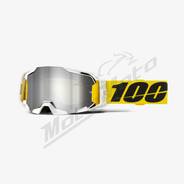 100% Armatic Valera googles (silver mirror lens)