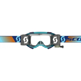 Off Road Scott Fury WFS Blue/ Orange Goggles