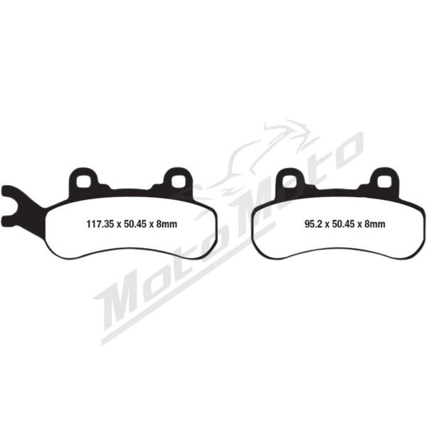 EBC Long-Life Sintered "R" Brake Pads CAN AM COMMANDER / DEFENDER / TRAXTER 600-1000 16-24