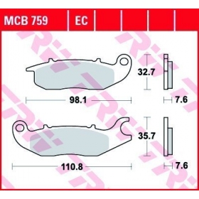 STABDŽIŲ TRINKELĖS TRW MCB759LC ECO ORGANIC