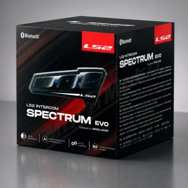 LS2 BLUETOOTH INTERCOM SPECTRUM EVO