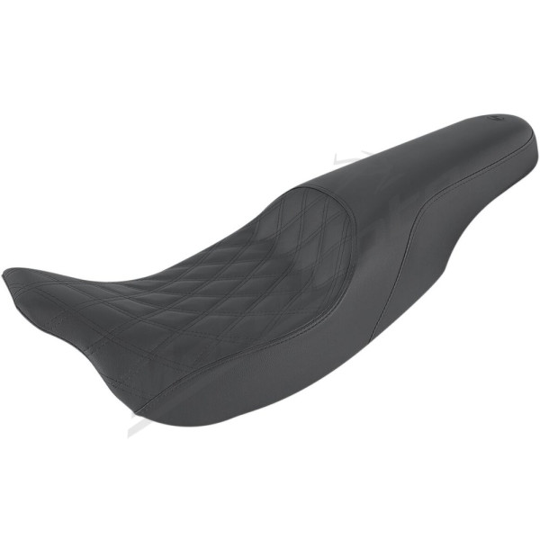 SADDLEMEN Profiler Lattice Stitch Seat Black Harley Davidson FLHR / FLHRC / FLHX / FLRT / FLTRX 1584-1923 08-24