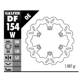 GALFER Front brake disc Kawasaki ER-5 / GPZ 500-1100 83-01