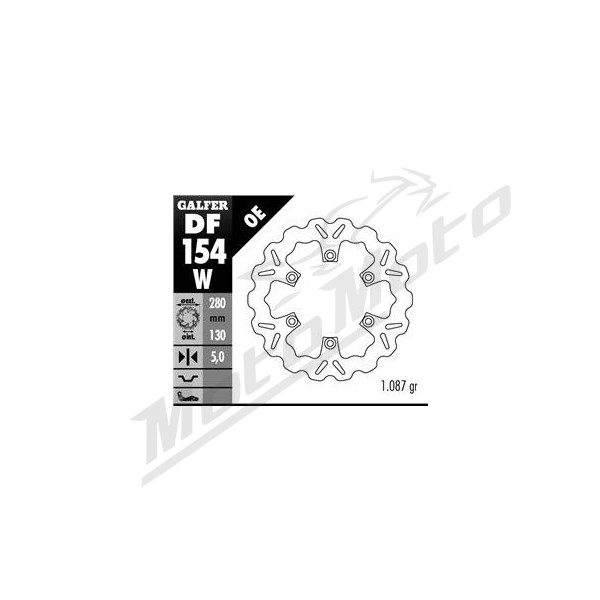 GALFER Front brake disc Kawasaki ER-5 / GPZ 500-1100 83-01