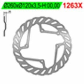 NG BRAKES 1263X Wave Fixed Brake Disc BETA RR 250-520 05-14