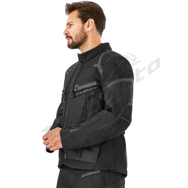 Shima TRACKER Men Textile Jacket Black