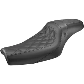 SADDLEMEN Lutzka Lattice Stitched Slim Seat Harley Davidson XL 883-1200 04-22