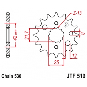 Front sprocket JTF519