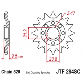 Front sprocket JTF284SC