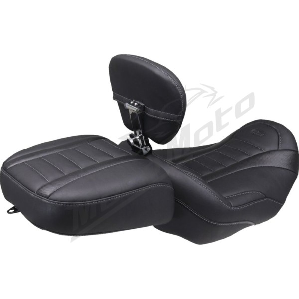 MUSTANG Wide Deluxe Touring Passenger Seat Harley Davidson FLHX / FLHXSE / FLTRX / FLTRXSE / FLTRXSTSE 1923–1977 2023–2026