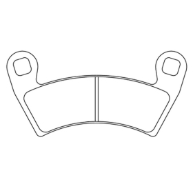 CL BRAKES 1229ATV1 stabdžių trinkelės POLARIS RANGER / RZR 500-1000 99-20