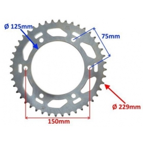 Rear sprocket BENELLI TRK 502X 2018-2020 44teeth