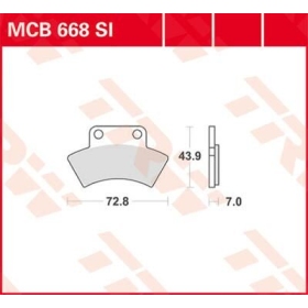 TRW SI Series Sindered Off-Road Brake Pads CF Moto / Polaris 250-625cc 85-13