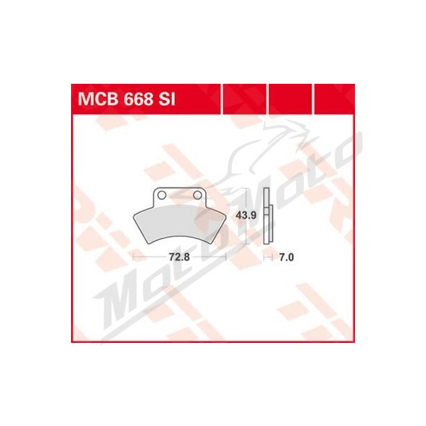 TRW SI Series Sindered Off-Road Brake Pads CF Moto / Polaris 250-625cc 85-13