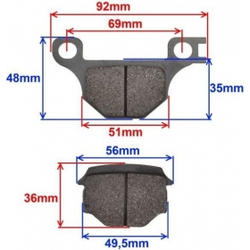 Brake pads JUNAK 901 / 901S / 902