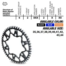 Moto-Master Rear Sprocket Gas Gas / Husqvarna / KTM 50cc 14-25