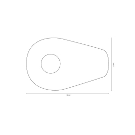 SHIN YO Indy Spacer Alu Mounting Plates - Yamaha MT 07/09/10