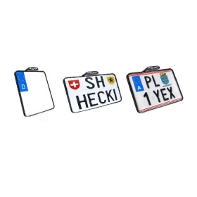 HEINZ BIKES Slip-In License Plate Mount Chrome