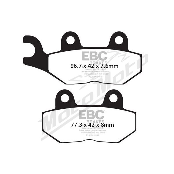 EBC Organic Base "FA" Brake Pads TRIUMPH TROPHY / TRIDENT / TIGER / SPIRNT / BONNEVILLE 900-1200cc 92-24