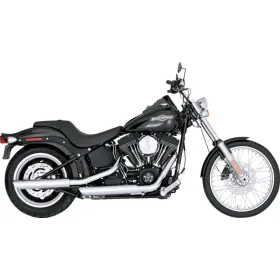 VANCE & HINES 3 colių "Twin Slash Slip-On" duslintuvai Harley Davidson FLSTC / FLSTN / FXCW / FXSTB 1584cc 07-09