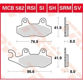 TRW SH Series Sindered Rear Brake Pads Kawasaki / Triumph 800-1200cc 92-24