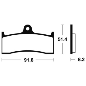 TECNIUM Racing Sintered Metal Carbon Brake pads - MCR176 MV Agusta Brutale / F4 750-1000cc 99-15
