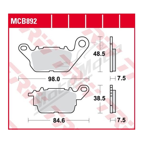 TRW All Round Sintered Metal Brake Pads Yamaha GPD 125cc 15-23