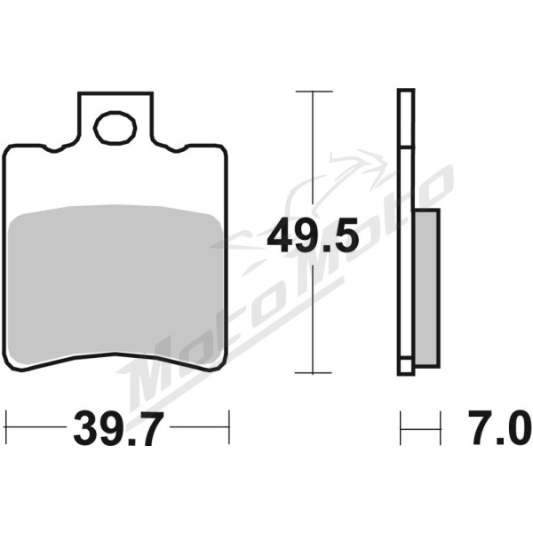 SBS 143HF Street Ceramic Organic Brake Pads Aprilia / Benelli / Gilera / Piaggio / Vespa 50-180cc 93-16