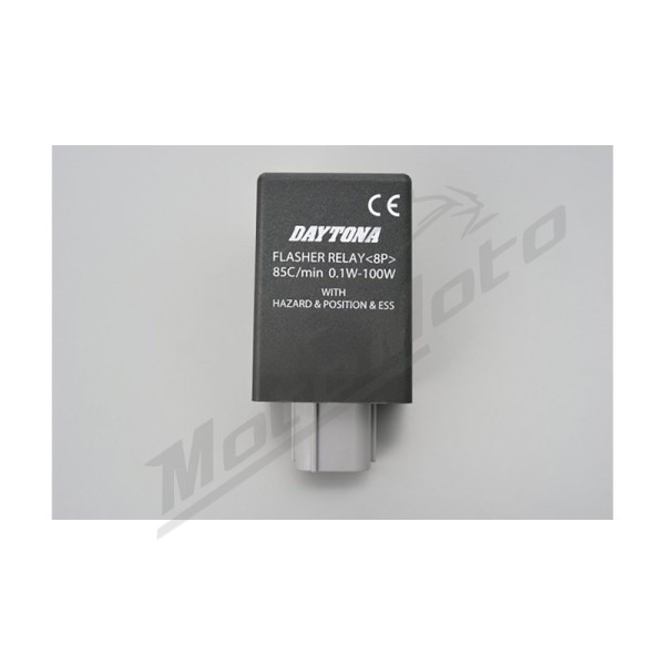 DAYTONA LED-Flasherrelay 8-Pin Honda, 12V, 0,1-100 Watt Honda CB / CBR / CMX / X-ADV 500-1000cc 19-23