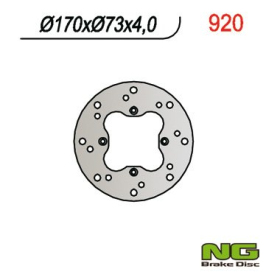 NG Rear Fixed Brake Disc 270X5mm Honda TRX 650-680cc 03-18