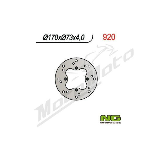 NG Rear Fixed Brake Disc 270X5mm Honda TRX 650-680cc 03-18