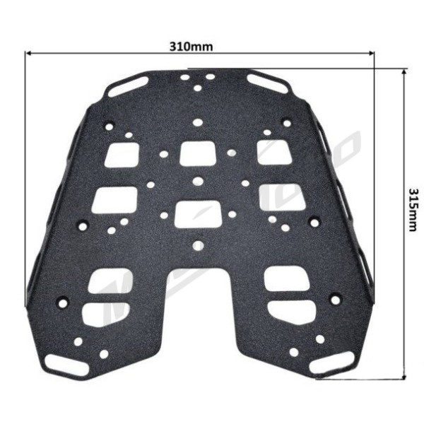 Universal top case mounting plate set
