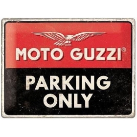 Metalinė lentelė MOTO GUZZI PARKING 30x40