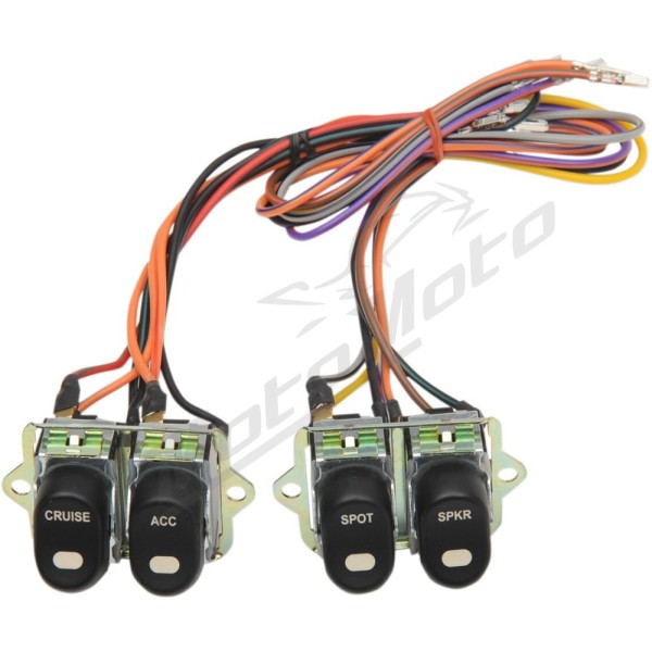 DRAG SPECIALTIES Inner Fairing Cap Switch Kit Harley Davidson FLHTC / FLHTCI / FLHTCSE / FLHTCU / FLHTCUI 1340-1800cc 96-13