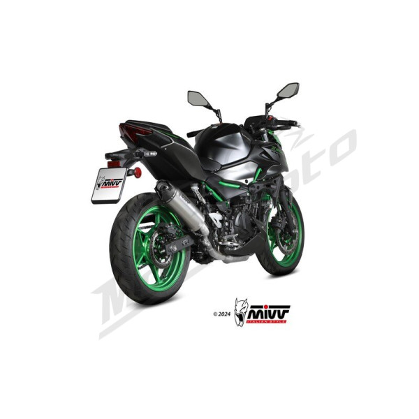 MIVV Slip On Muffler AK-1 Kawasaki Z 500 24-26