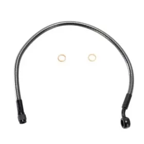 MAGNUM SHIELDING Designer Series Ø10mm Priekinių stabdžių viršutinė žarnelė juoda ABS 45cm 35° Harley Davidson FXDF / FLH / FLHP / FLHR 1690/1923 13-25