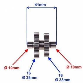 Starter bendix gear SHINERAY ATV250 ST-9E