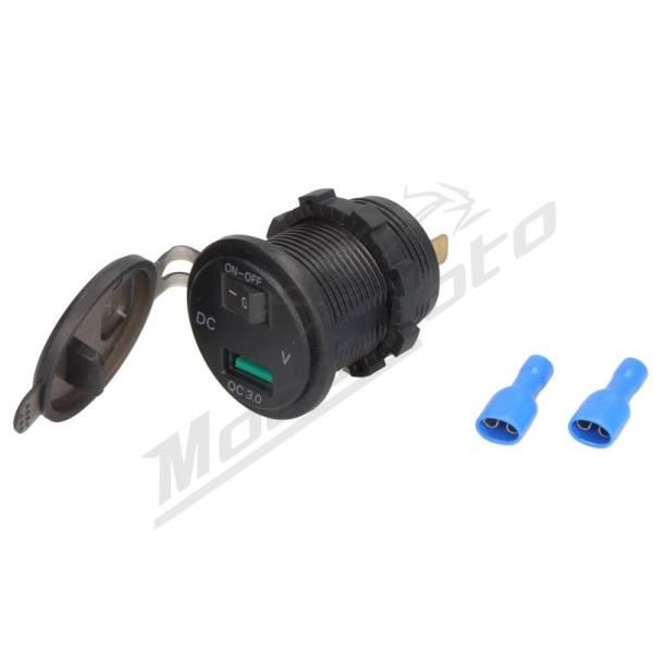 4Ride Adaptor, cigarette lighter Gniazdo USB DC 12-24V