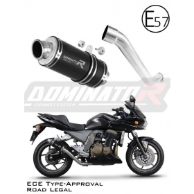 Exhaust kit Dominator GP1 Black Kawasaki Z750 2004-2006 Certified