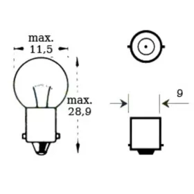 Bulb 6v 5w Ba9s