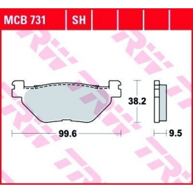 BRAKE PADS TRW MCB731 STANDARD