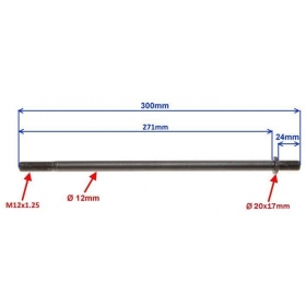 Stud M12x1,25 (length 271mm)