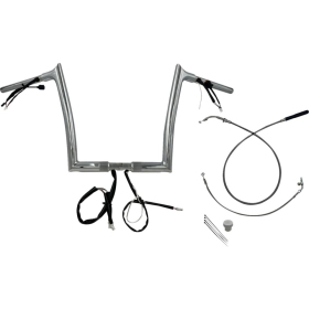 FAT BAGGERS INC. Pointed Top Handlebar Kit Chrome 89x30.5cm Harley Davidson FLHX / FLHXS / FLTRX / FLTRXL 1868-1977 23-26