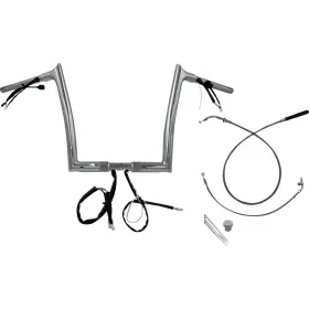 FAT BAGGERS INC. Pointed Top Handlebar Kit Chrome 89x30.5cm Harley Davidson FLHX / FLHXS / FLTRX / FLTRXL 1868-1977 23-26