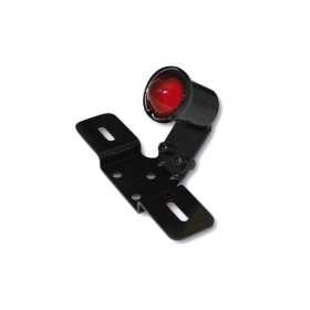 SHIN YO LED Taillight Old School TYP3, Black, Red Glass, With Number Plate Holder